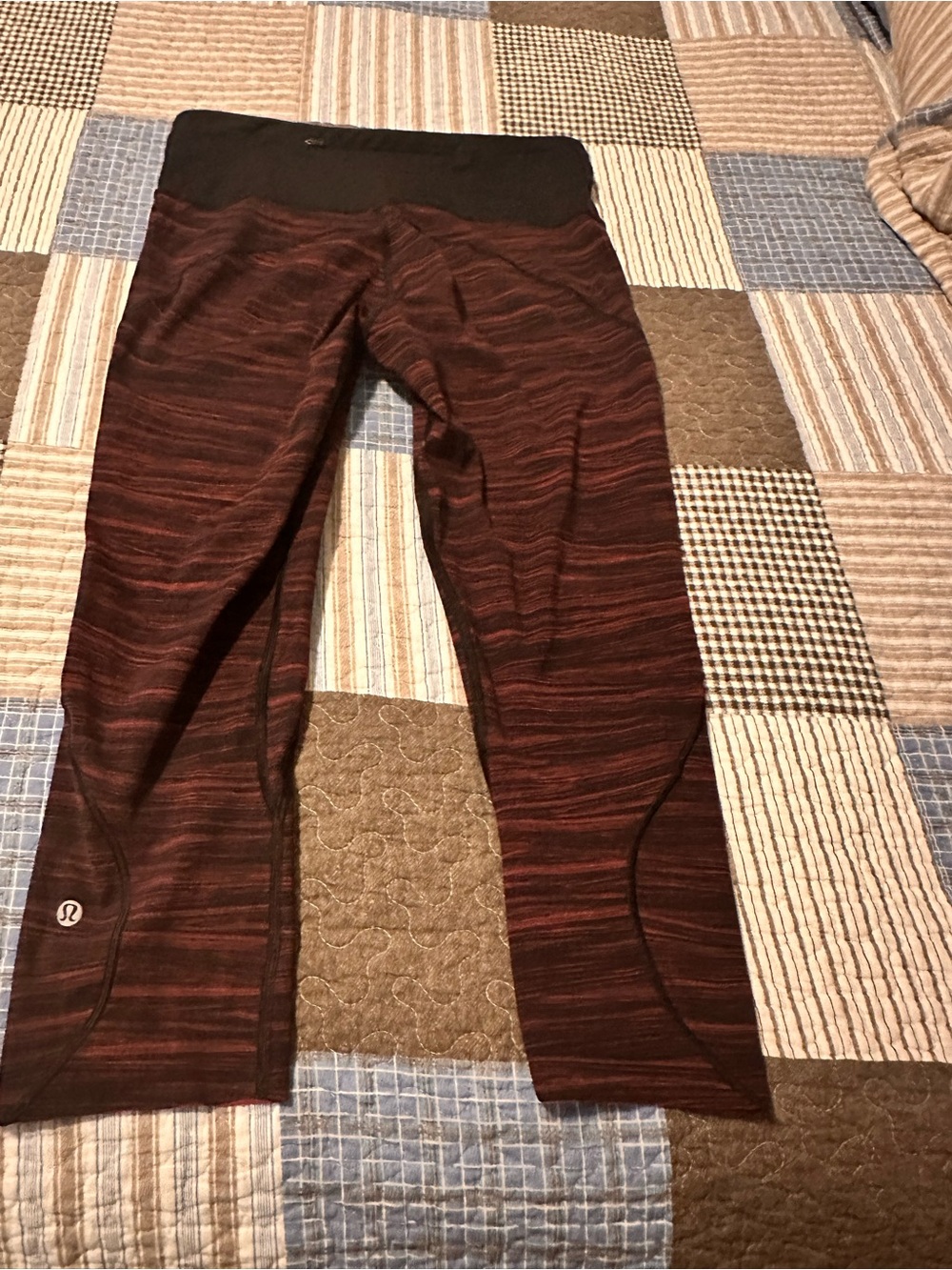 lululemon Burgundy Space-Dye Leggings